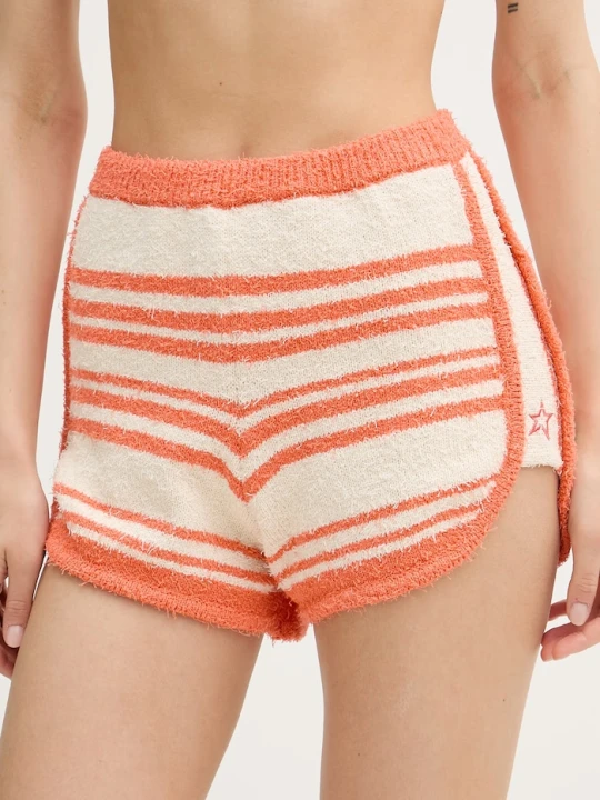 Zdjęcie produktu Perfect Moment szorty dresowe damskie z bawełną pomarańczowy