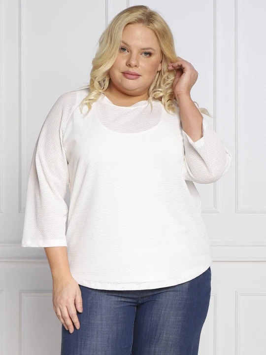 Zdjęcie produktu Persona by Marina Rinaldi Bluzka ORTISEI plus size | Regular Fit biały