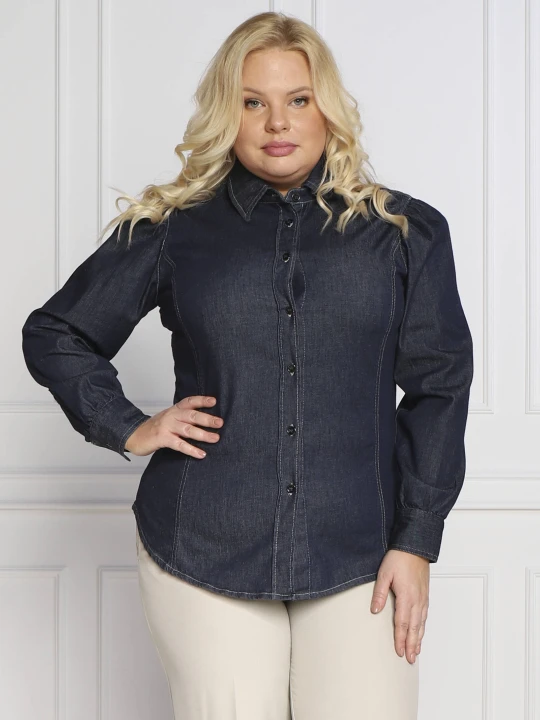 Zdjęcie produktu Persona by Marina Rinaldi Koszula BOLZANO Plus size | Regular Fit granatowy