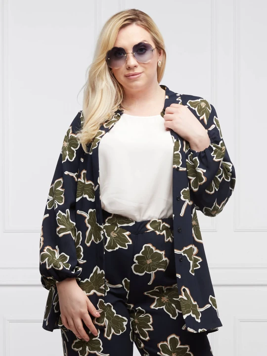 Zdjęcie produktu Persona by Marina Rinaldi Koszula FELCE Plus size | Regular Fit granatowy