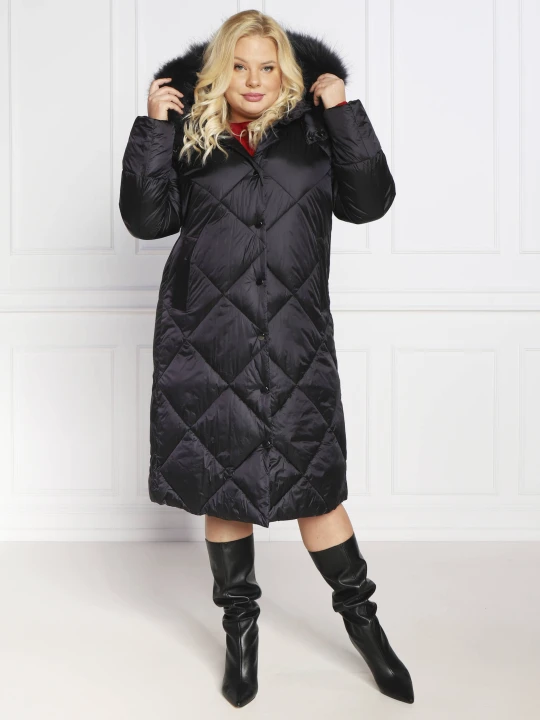 Zdjęcie produktu Persona by Marina Rinaldi Kurtka PASTELLO plus size | Straight fit czarny