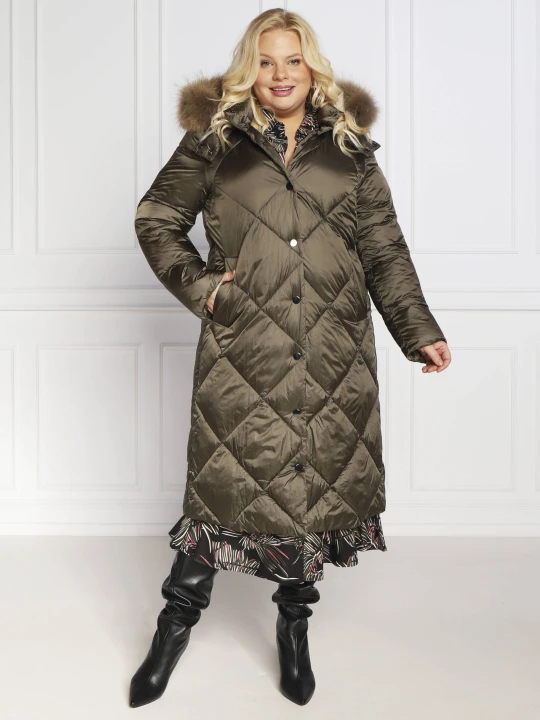 Zdjęcie produktu Persona by Marina Rinaldi Kurtka PASTELLO plus size | Straight fit zielony
