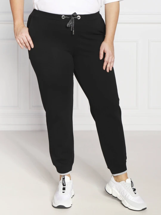 Zdjęcie produktu Persona by Marina Rinaldi Spodnie dresowe OGNI plus size | Regular Fit czarny