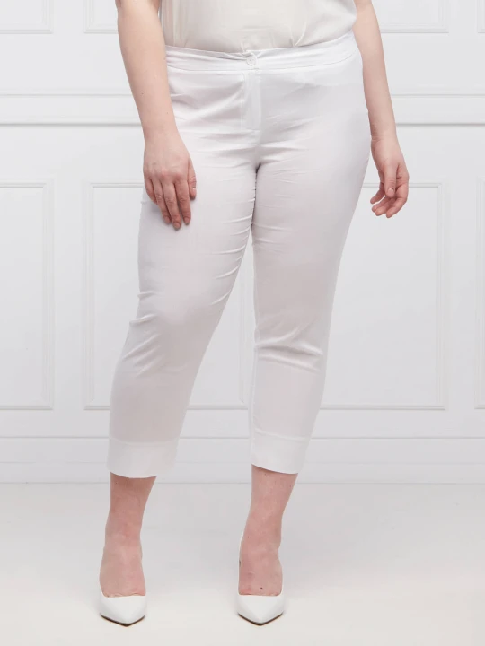 Zdjęcie produktu Persona by Marina Rinaldi Spodnie RENZO Plus size | Slim Fit biały