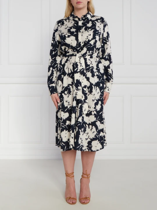 Zdjęcie produktu Persona by Marina Rinaldi Sukienka z paskiem plus size granatowy