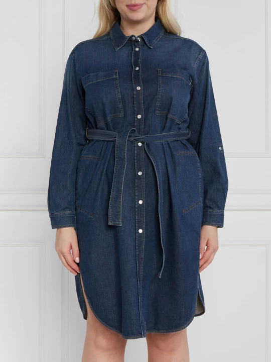 Zdjęcie produktu Persona by Marina Rinaldi Sukienka z paskiem plus size | denim
