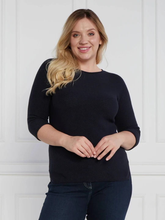 Zdjęcie produktu Persona by Marina Rinaldi Sweter PLUS SIZE | Regular Fit granatowy
