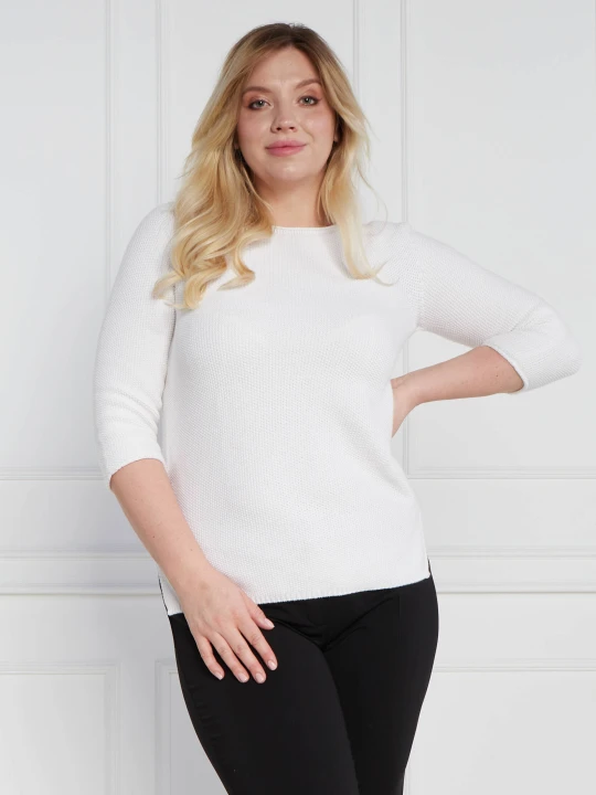 Zdjęcie produktu Persona by Marina Rinaldi Sweter PLUS SIZE | Regular Fit biały