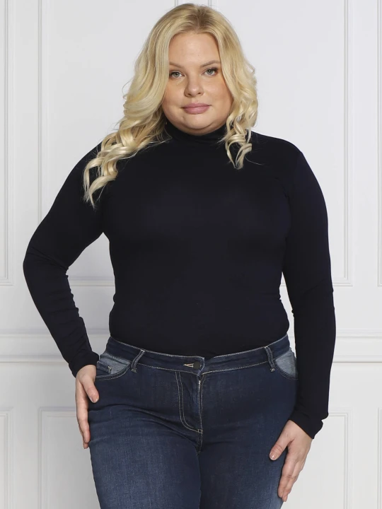Zdjęcie produktu Persona by Marina Rinaldi Sweter ZAR plus size | Regular Fit granatowy