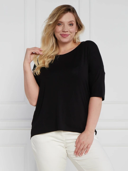 Zdjęcie produktu Persona by Marina Rinaldi T-shirt plus size | Oversize fit czarny
