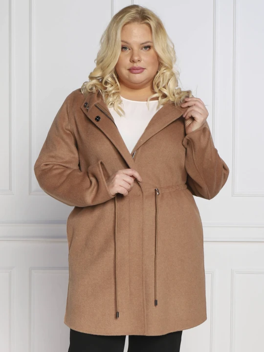 Zdjęcie produktu Persona by Marina Rinaldi Wełniany płaszcz TAHITI plus size camel