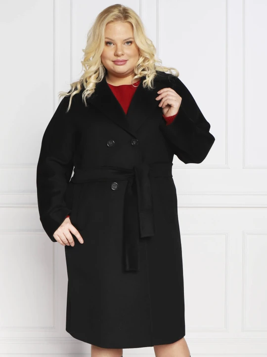 Zdjęcie produktu Persona by Marina Rinaldi Wełniany płaszcz TARINA plus size czarny