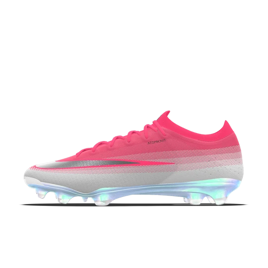 Zdjęcie produktu Personalizowane korki piłkarskie z niską cholewką na twardą murawę Nike Mercurial Vapor 17 Elite By You - Różowy