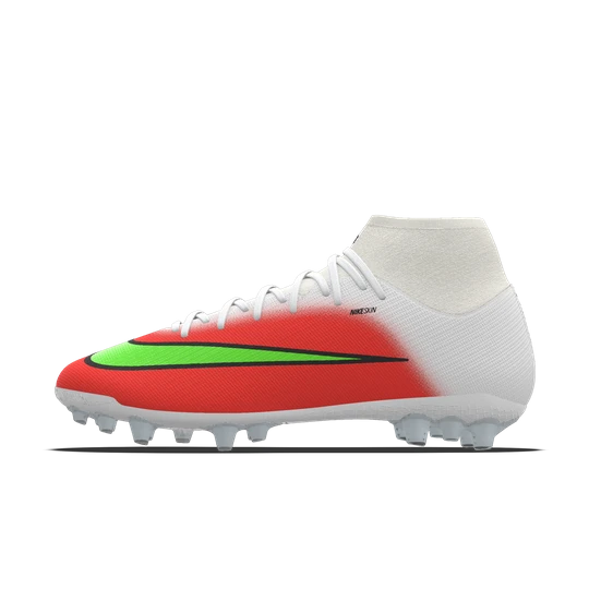 Zdjęcie produktu Personalizowane korki piłkarskie z wysoką cholewką na sztuczną nawierzchnię Nike Mercurial Superfly 11 Academy By You - Czerwony
