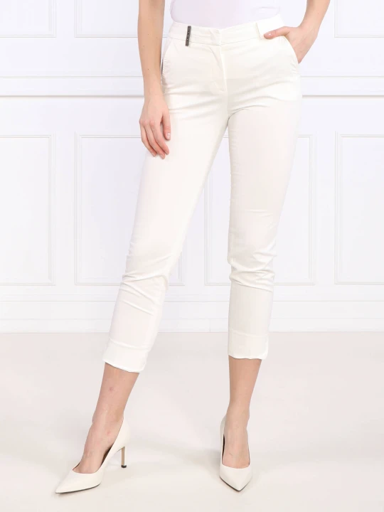 Zdjęcie produktu Peserico Spodnie | Slim Fit biały