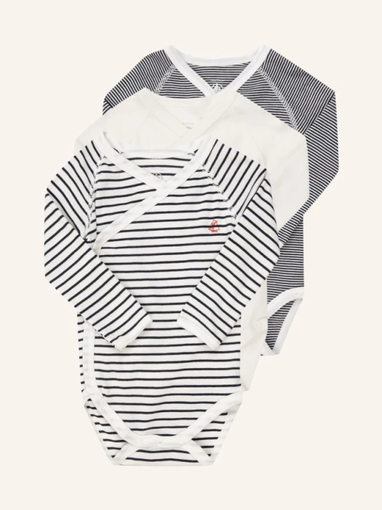 Zdjęcie produktu Petit Bateau Body, 3 Szt. blau