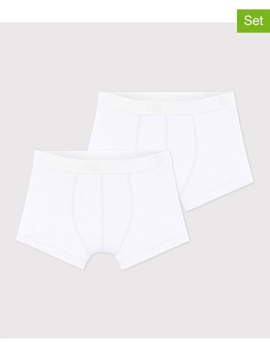 Zdjęcie produktu PETIT BATEAU Bokserki (2 pary) w kolorze białym rozmiar: 86