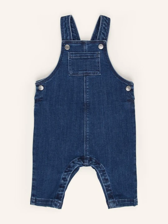 Zdjęcie produktu Petit Bateau Dżinsowe Spodnie Ogrodniczki blau GRANATOWY