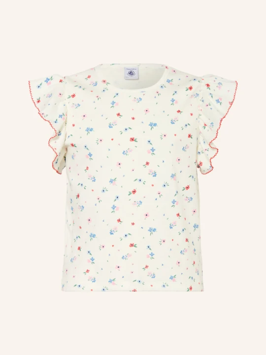 Zdjęcie produktu Petit Bateau Koszulka Z Falbanami weiss