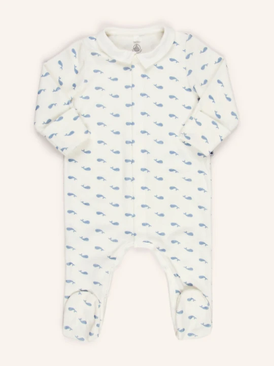 Zdjęcie produktu Petit Bateau Śpioszki Z Veluru weiss