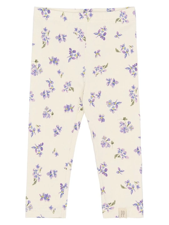 Zdjęcie produktu Petit Piao Legginsy "Star" w kolorze fioletowo-kremowym rozmiar: 56
