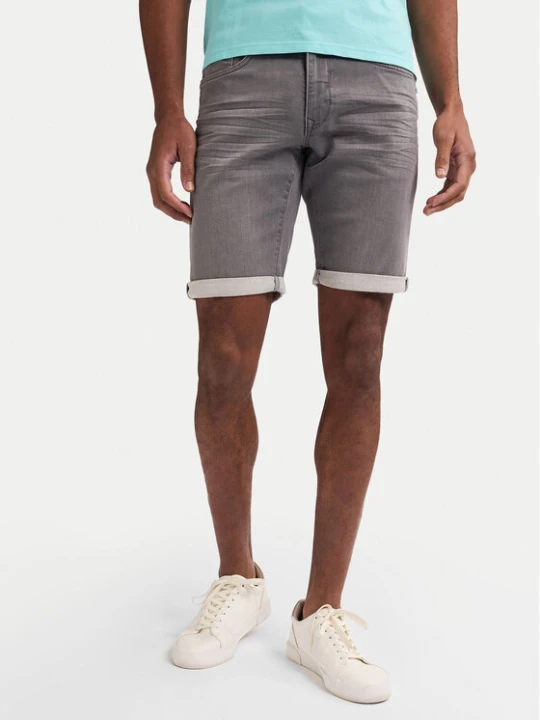 Zdjęcie produktu Petrol Industries Szorty jeansowe M-ROS-SHO001 Szary Slim Fit