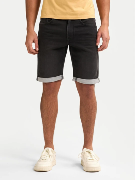 Zdjęcie produktu Petrol Industries Szorty jeansowe M-ROS-SHO001 Szary Slim Fit