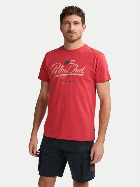 Zdjęcie produktu Petrol Industries T-Shirt -1050-TSR600 Czerwony Regular Fit