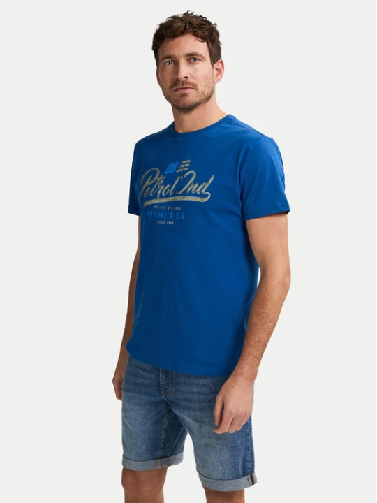 Zdjęcie produktu Petrol Industries T-Shirt -1050-TSR600 Niebieski Regular Fit