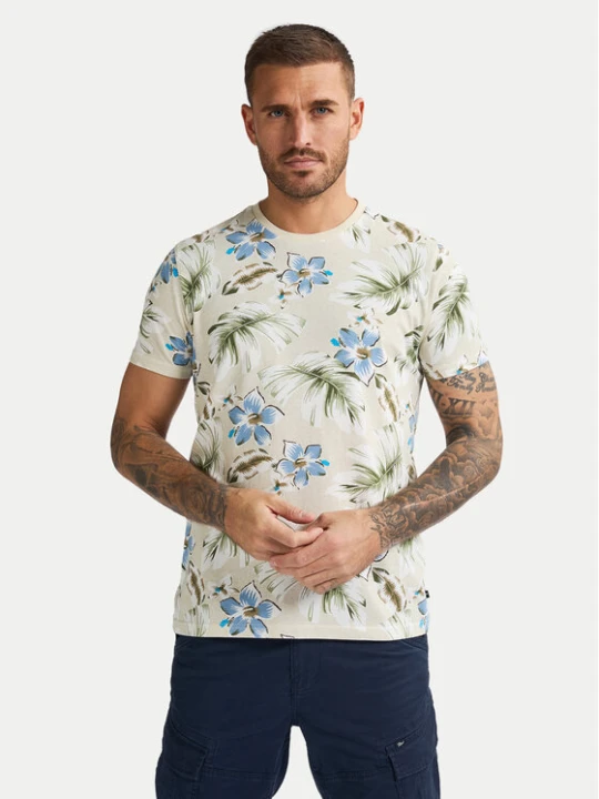 Zdjęcie produktu Petrol Industries T-Shirt M-1050-TSR655 Beżowy Regular Fit