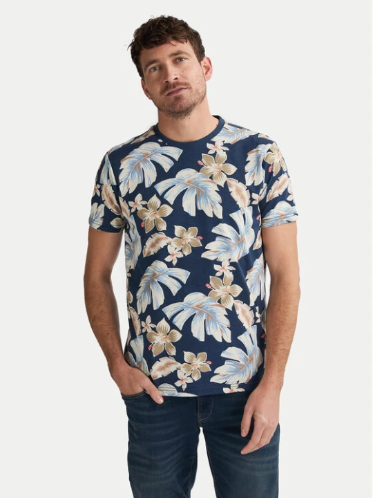 Zdjęcie produktu Petrol Industries T-Shirt M-1050-TSR655 Granatowy Regular Fit