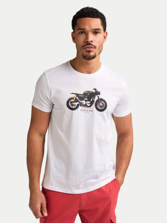 Zdjęcie produktu Petrol Industries T-Shirt M-1050-TSR671 Biały Regular Fit
