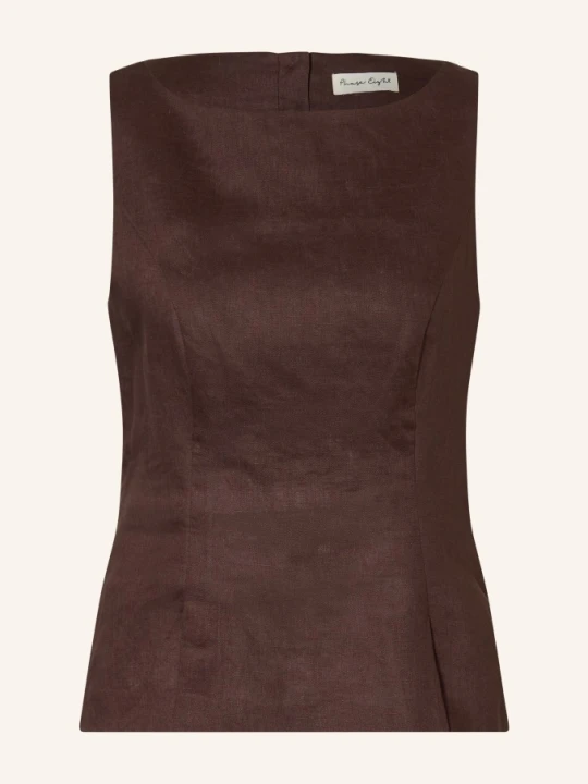 Zdjęcie produktu Phase Eight Lniany Top Isabelle braun CIEMNOBRĄZOWY