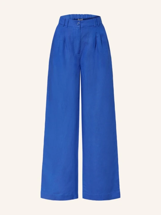 Zdjęcie produktu Phase Eight Spodnie Z Marlowej Tkaniny Lottie Z Lnem blau NIEBIESKI