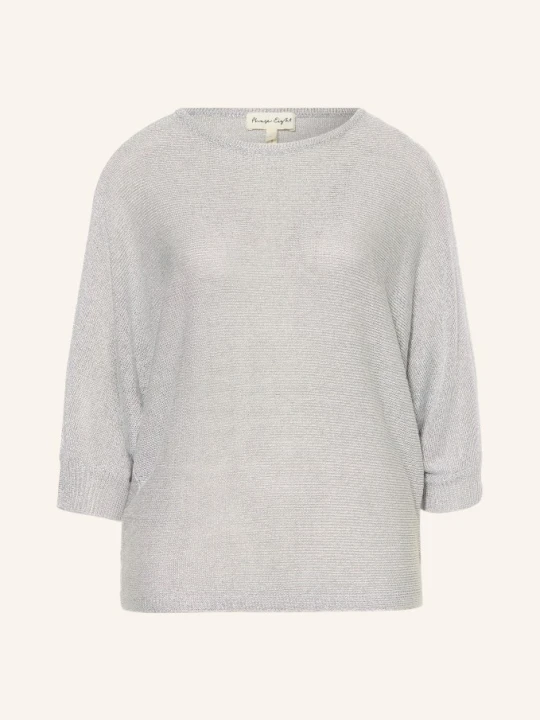 Zdjęcie produktu Phase Eight Sweter Cristine Z Błyszczącą Przędzą I Rękawami 3 / 4 silber SZARY