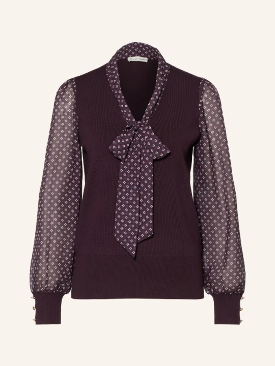 Zdjęcie produktu Phase Eight Sweter Ellen Z Mieszanki Materiałów lila purpurowy