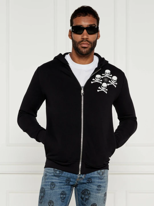 Zdjęcie produktu Philipp Plein Bluza Skull&Bones | Regular Fit czarny