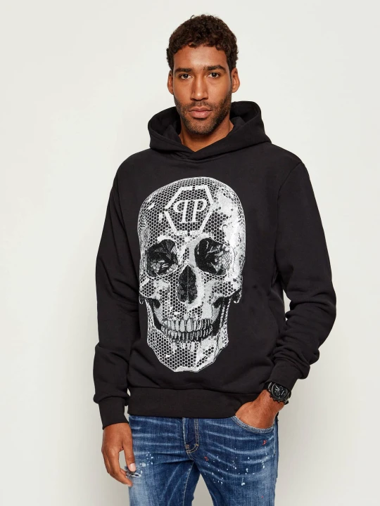 Zdjęcie produktu Philipp Plein Bluza Skull | Oversize fit czarny