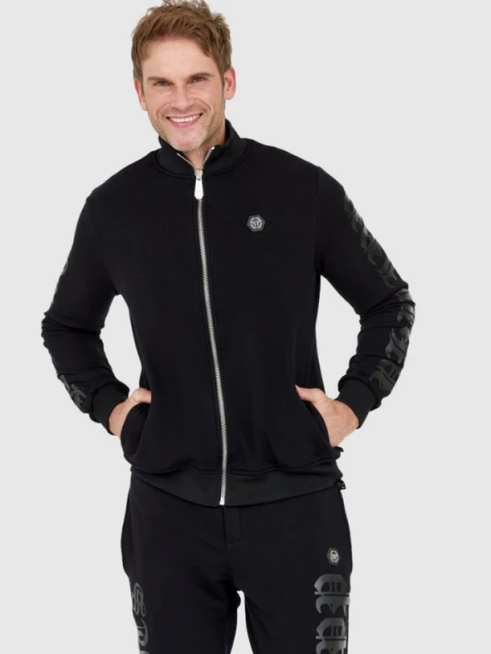 Zdjęcie produktu PHILIPP PLEIN Czarny dres męski gothic, Rozmiar XXL