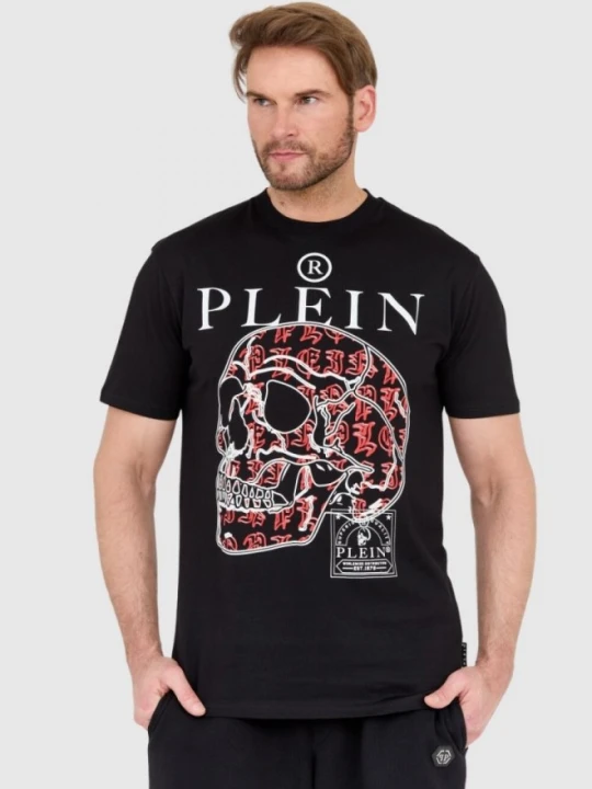 Zdjęcie produktu PHILIPP PLEIN Czarny męski t-shirt skull, Rozmiar XL