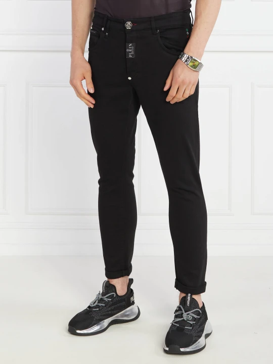 Zdjęcie produktu Philipp Plein Jeansy Denim Trousers | Skinny fit czarny