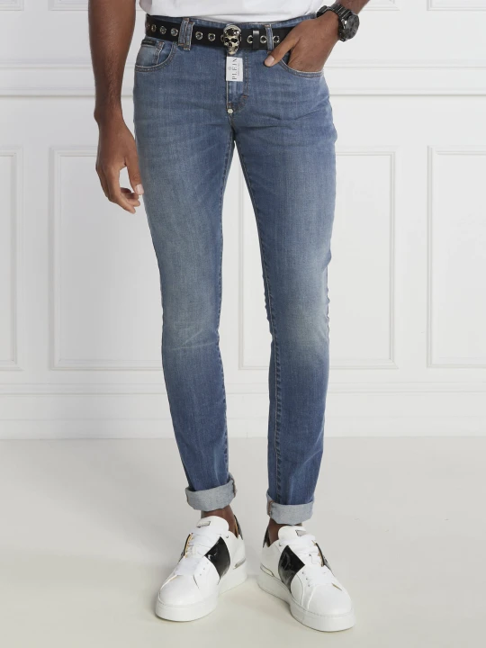 Zdjęcie produktu Philipp Plein Jeansy Denim Trousers | Slim Fit niebieski