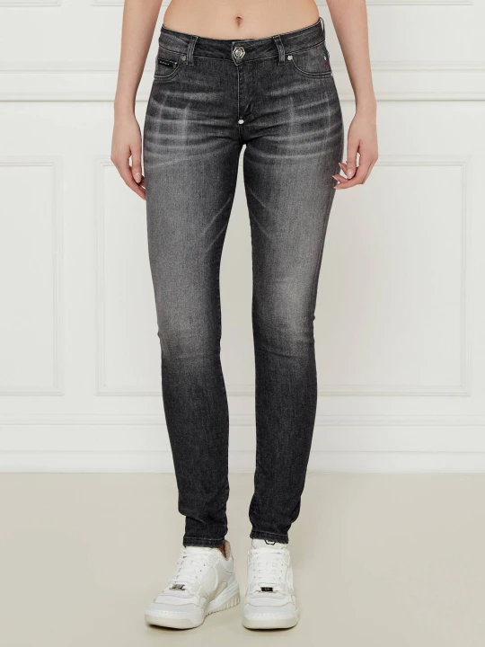 Zdjęcie produktu Philipp Plein Jeansy | Slim Fit grafitowy