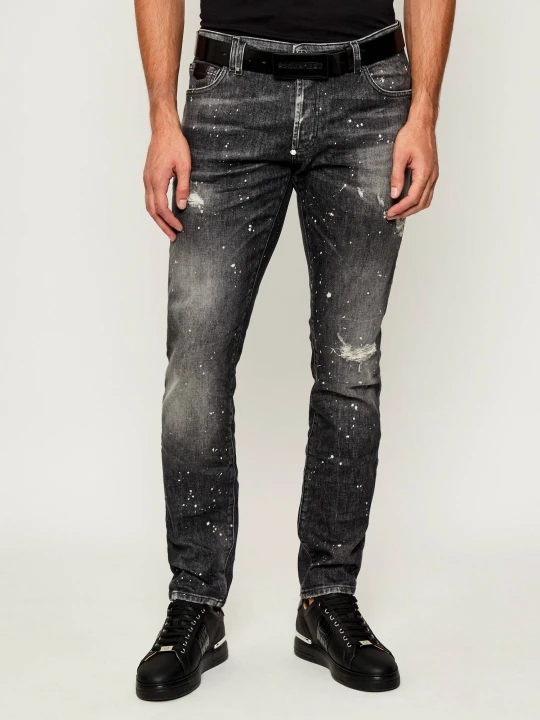 Zdjęcie produktu Philipp Plein Jeansy | Straight fit grafitowy