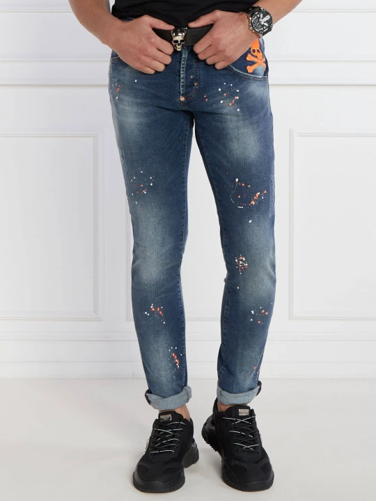 Zdjęcie produktu Philipp Plein Jeansy | Straight fit niebieski