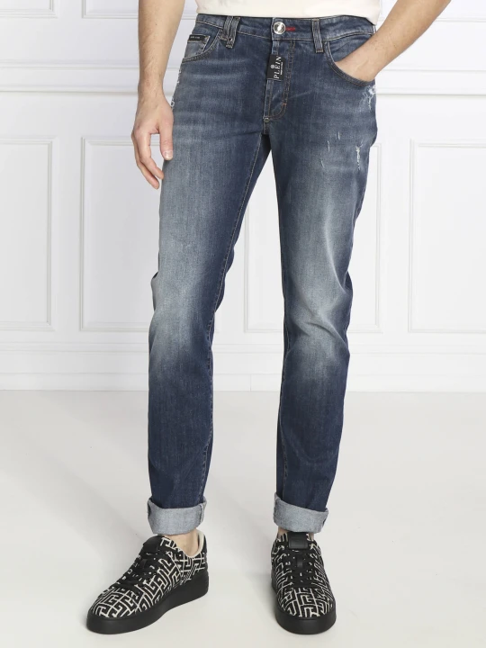 Zdjęcie produktu Philipp Plein Jeansy | Straight fit granatowy