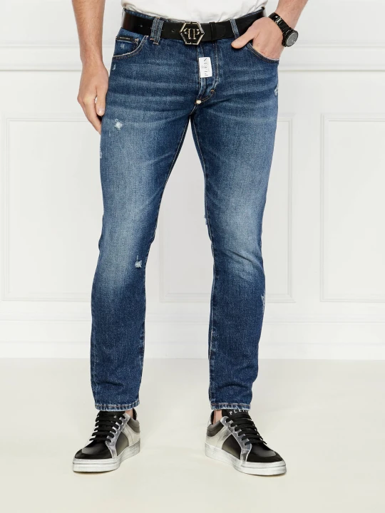 Zdjęcie produktu Philipp Plein Jeansy | Straight fit granatowy