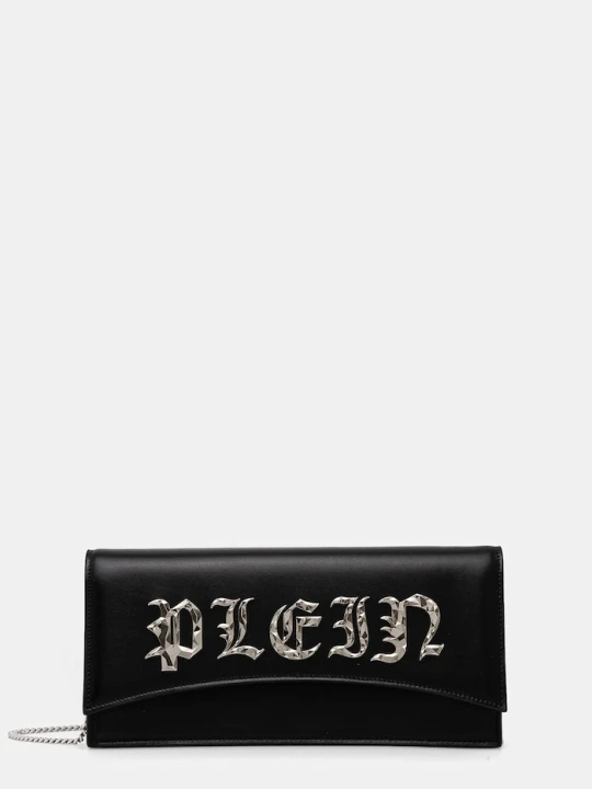 Zdjęcie produktu Philipp Plein kopertówka skórzana czarny