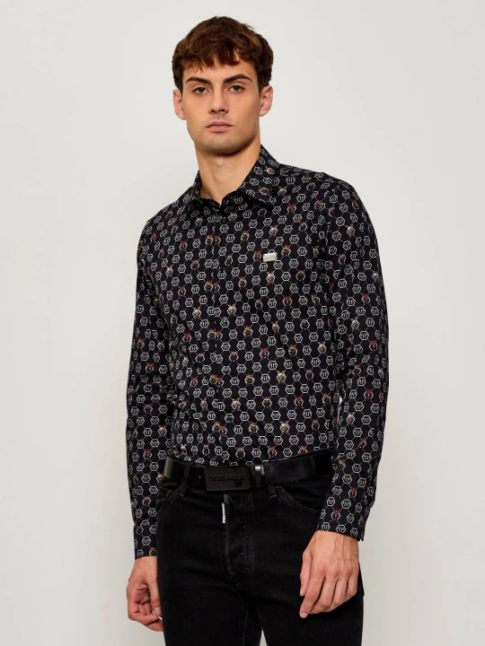 Zdjęcie produktu Philipp Plein Koszula Monogram Fairy | Regular Fit czarny