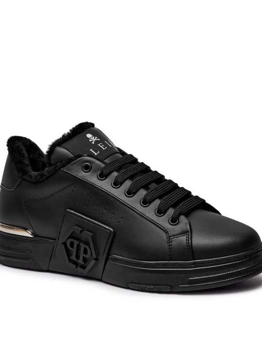 Zdjęcie produktu Philipp Plein Skórzane sneakersy czarny